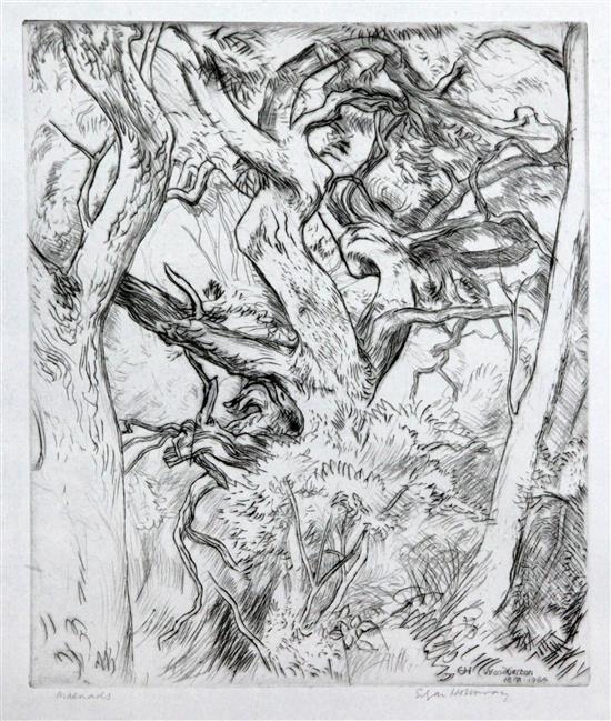 Edgar Holloway (1914-2008) Maenads (Woodbarton) June 1984, (7)